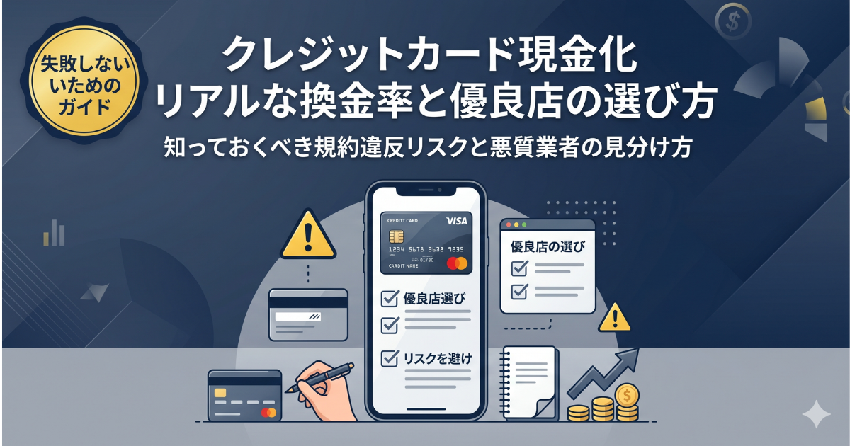 クレジットカード現金化ランキング・おすすめ・選んではいけない会社とは？